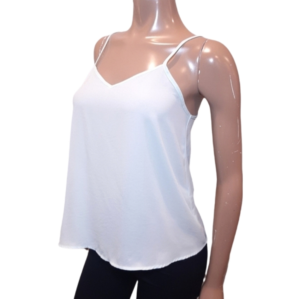 3/$20 Topshop Vneck Cami Tank Top Semi Sheer Mint Green Sleeveless